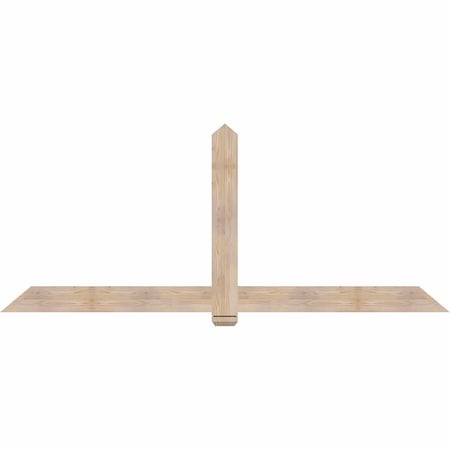 Ekena Millwork Eugene Smooth Timber Gable Bracket, Douglas Fir, 96"W x 40"H x 1 1/2"D x 5 1/2"F, 10/12 Pitch GBW096X40X0206EUG00SDF